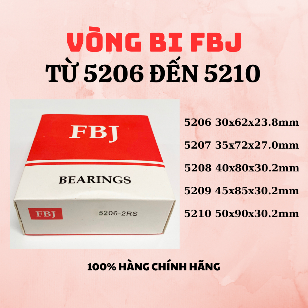 (Bearing) FBJ Bearing 5206 5207 5208 5209 5210