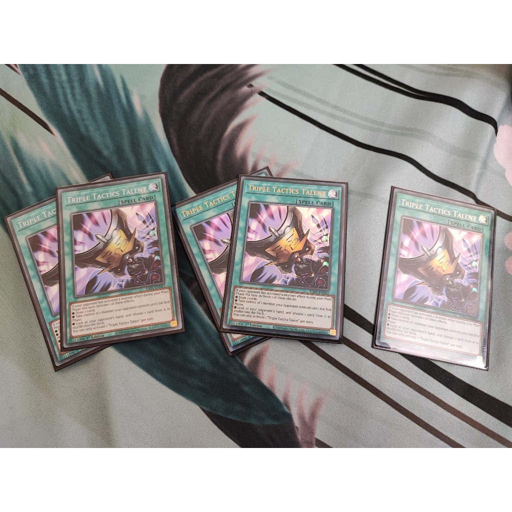 [Yugioh Funny Shop] การ์ด Triple Tactics Talent 1 ใบ - RA01-EN063