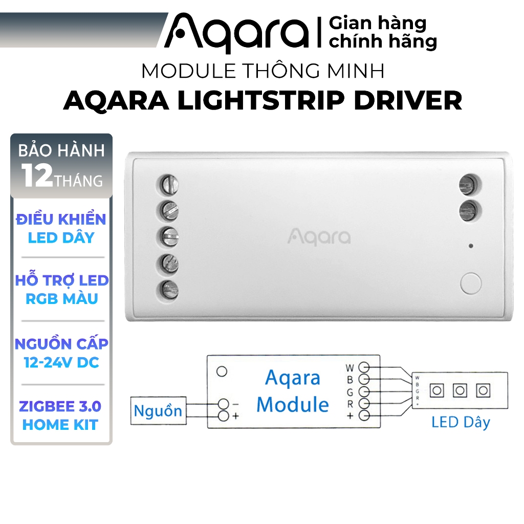 โมดูลควบคุม Led Aqara Smart Lightstrip Driver ZNDDMK11LM - โหมด RGBW , Apple HomeKit ที ่ รองรับ