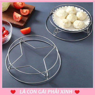 Đế lót nồi xoang chất liệu thép không gỉ,cách nhiệt,lót nồi inox304 đủ size sử dụng được 2 mặt #