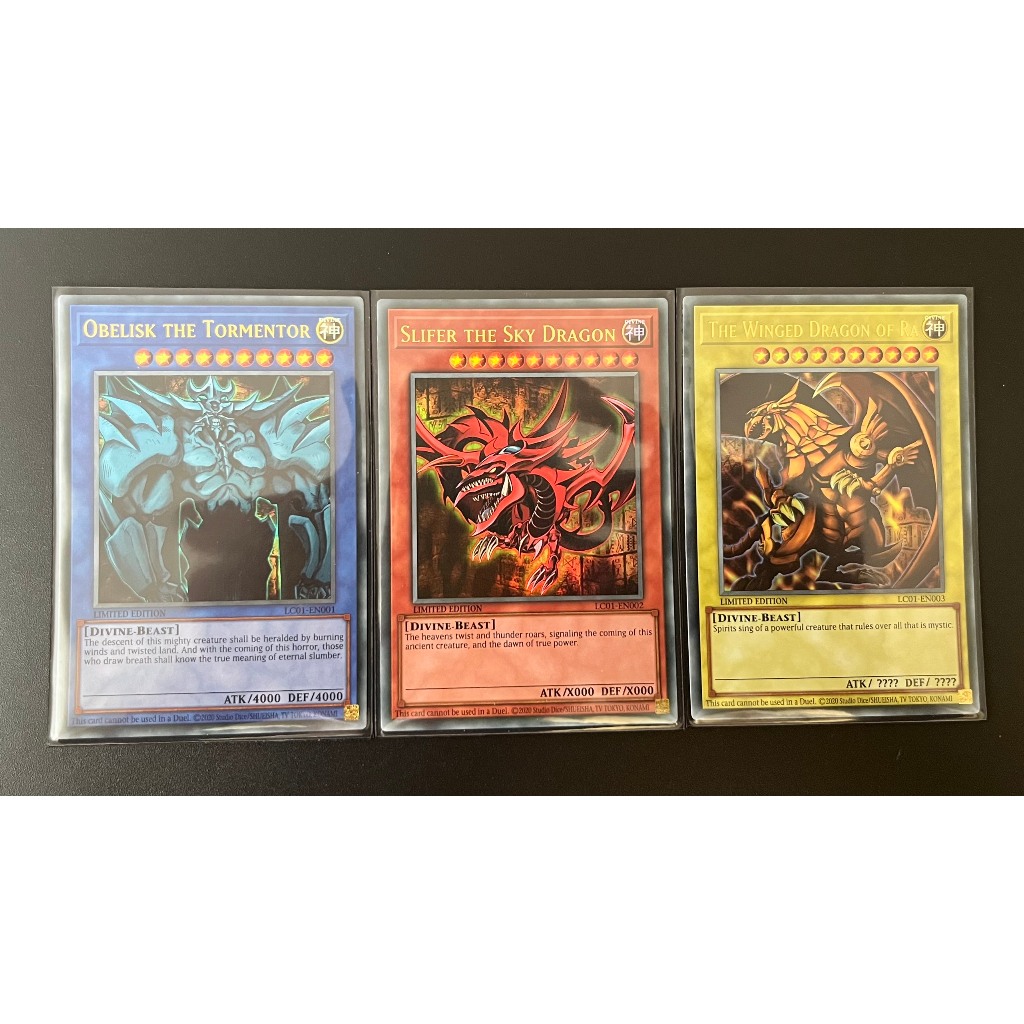 YMS - [การ์ด Yugioh] - [TCG-UK] ชุดการ์ด 3 ใบ Obelisk, Osiris, Ra Ultra Rare ส่งเสริมในกล่อง LC01 25