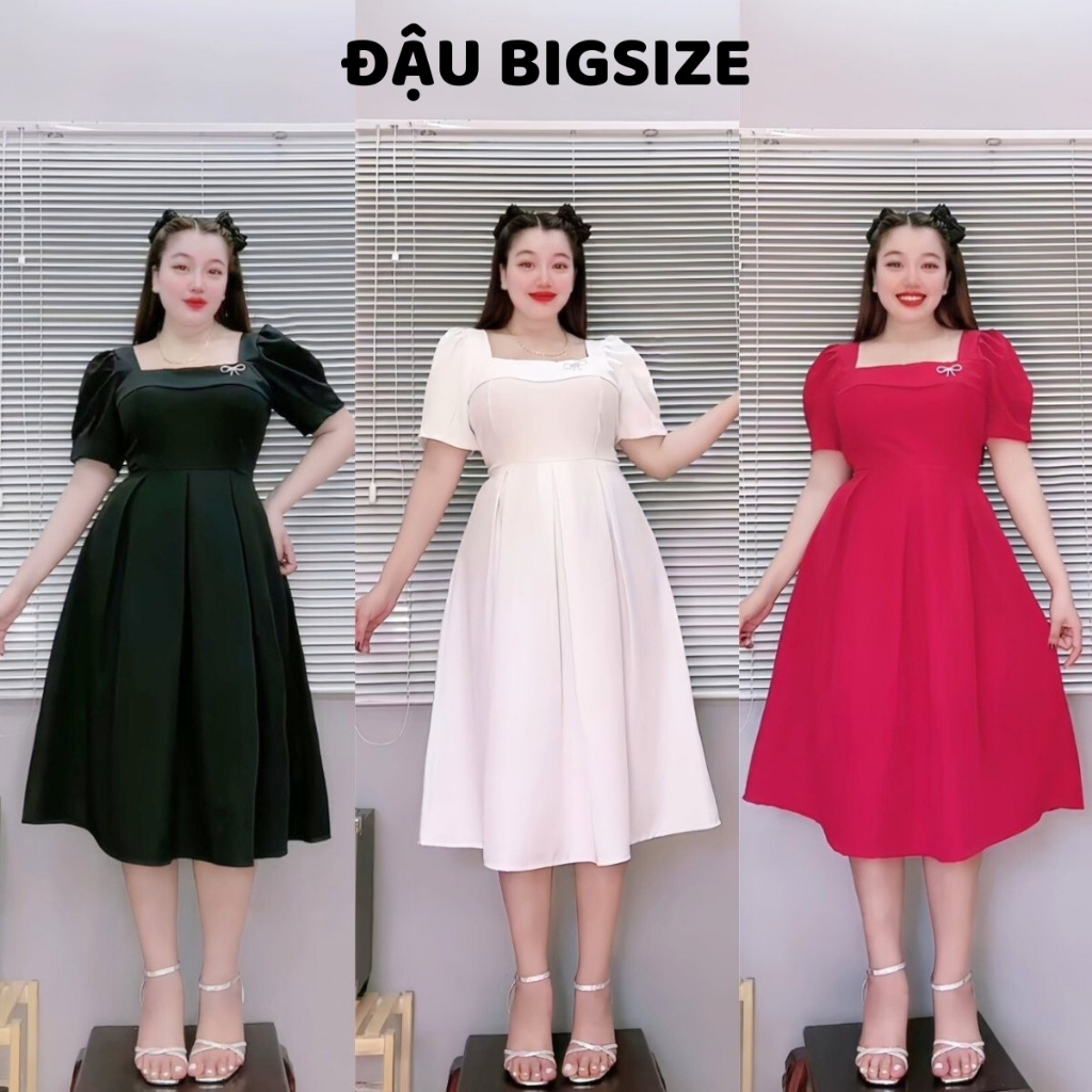 ชุดเดรสดีไซน ์ หญิงแขนสั ้ นขนาดใหญ ่ พร ้ อมแขนพัฟอ ่ อนกระโปรงยาวคอเหลี ่ ยมผ ้ าฝ ้ ายเย ็ นคุณภา