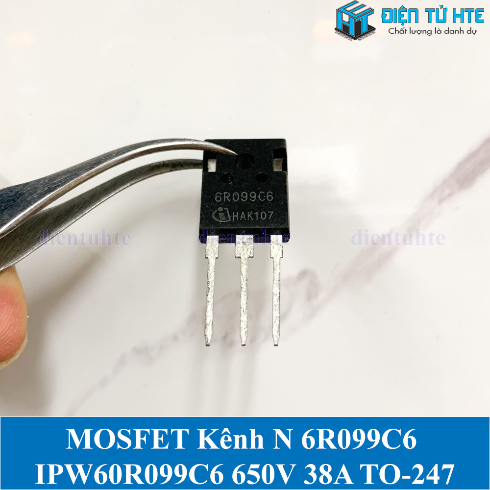 กําลังสูง N-channel MOSFET 6R099C6 IPW60R099C6 650V 38A TO-247