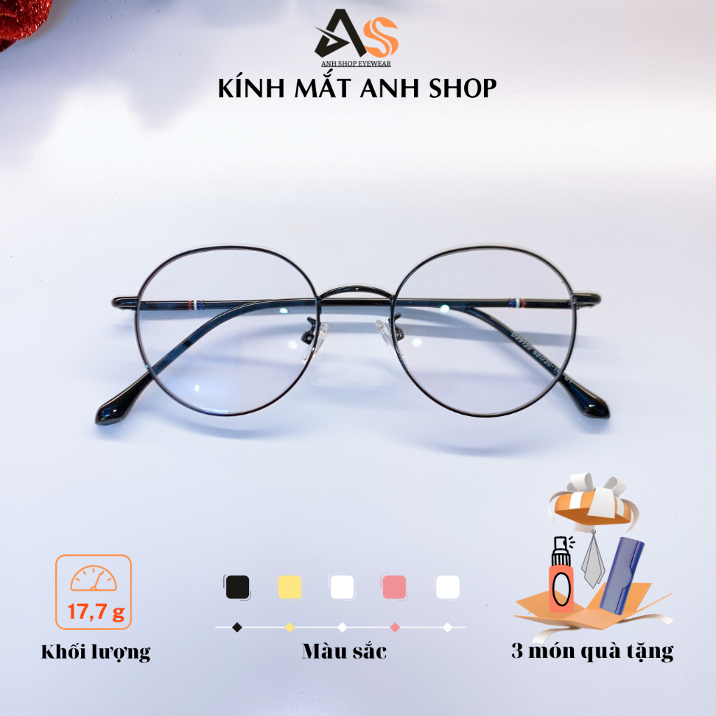 แว่นตาทรงกลมโลหะแฟชั่นสําหรับผู้ชายและผู้หญิง 5281 - 29120ก