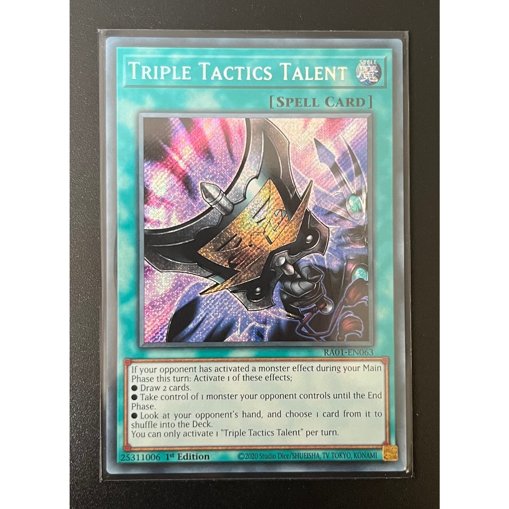 YMS - [การ์ด Yugioh] - [TCG-UK] - RA01-EN063 - Triple Tactics Talent