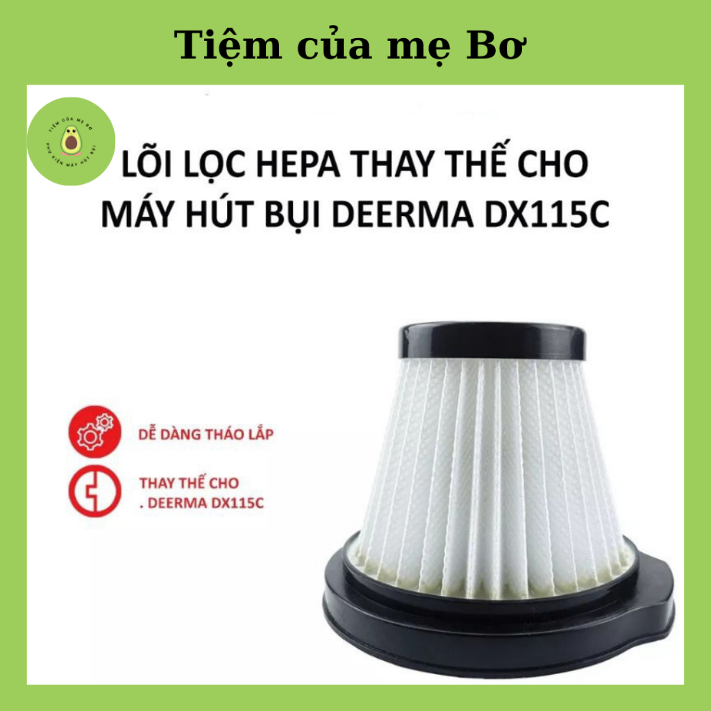 ไส้กรอง Hepa สําหรับเครื่องดูดฝุ่น Deerma DX115C/ DX115X/ DX115 - สินค้าใหม่