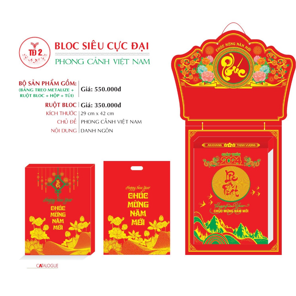 TET CALENDAR 2024 - SUPER ULTIMATE BLOC TD02 (29 x 42cm)