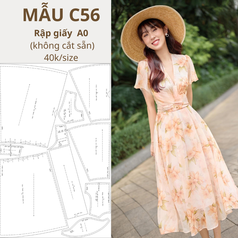 แผ่นกระดาษ A0 2-LAYER DRESS CODE C56