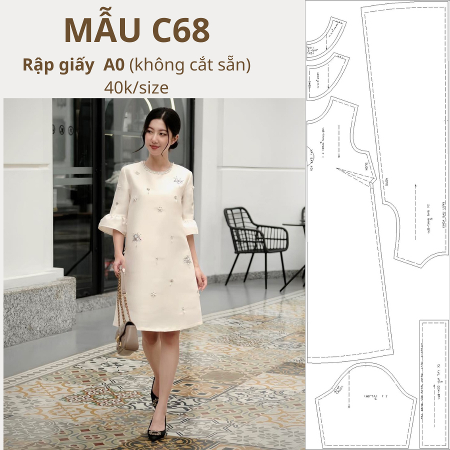 PAPER SHEET A0 SINGLE LAYER DRESS CODE C68