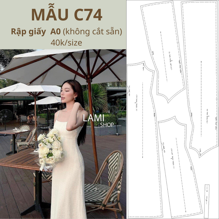 แผ่นกระดาษ A0 ชุด 2-STRING สําหรับผ้าไฟฟ้า CODE C74