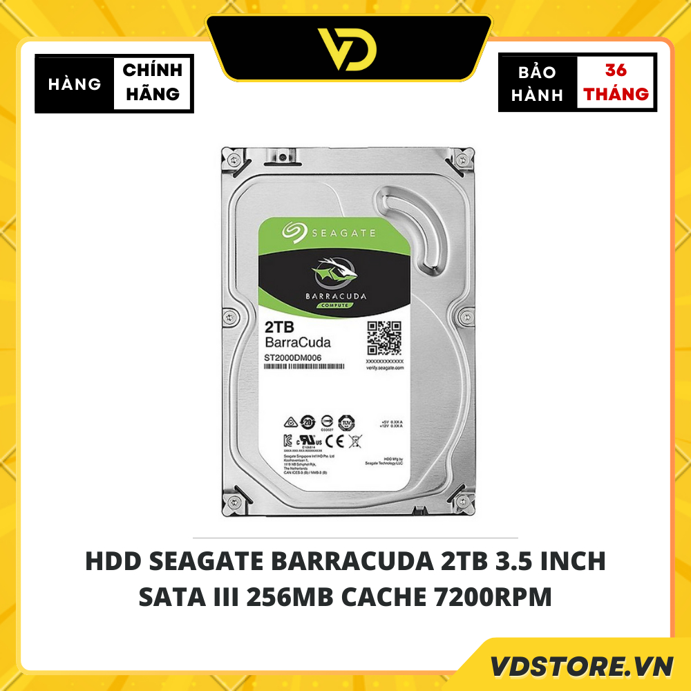 Seagate BarraCuda 2TB SATA 7200RPM _ St2000DM008 3.5 "HDD