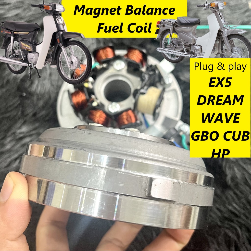 Balanced Magnet & Fuel Coil สําหรับ EX5 HP DREAM C100 WAVE100 XRM110 SUPRA FIT CLASS1 GBO - KFM / KFL / GN5