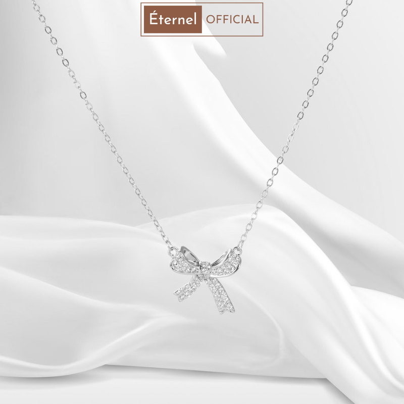 สร้อยคอเงินผู้หญิง CDE Bow Necklace Silver - คุณภาพสูงเงิน