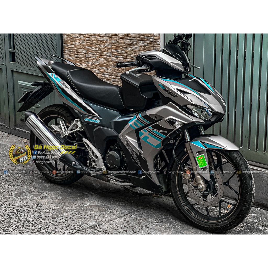 สติ๊กเกอร์ 150 WINNER X V3 CARS SILVER BLUE BLACK