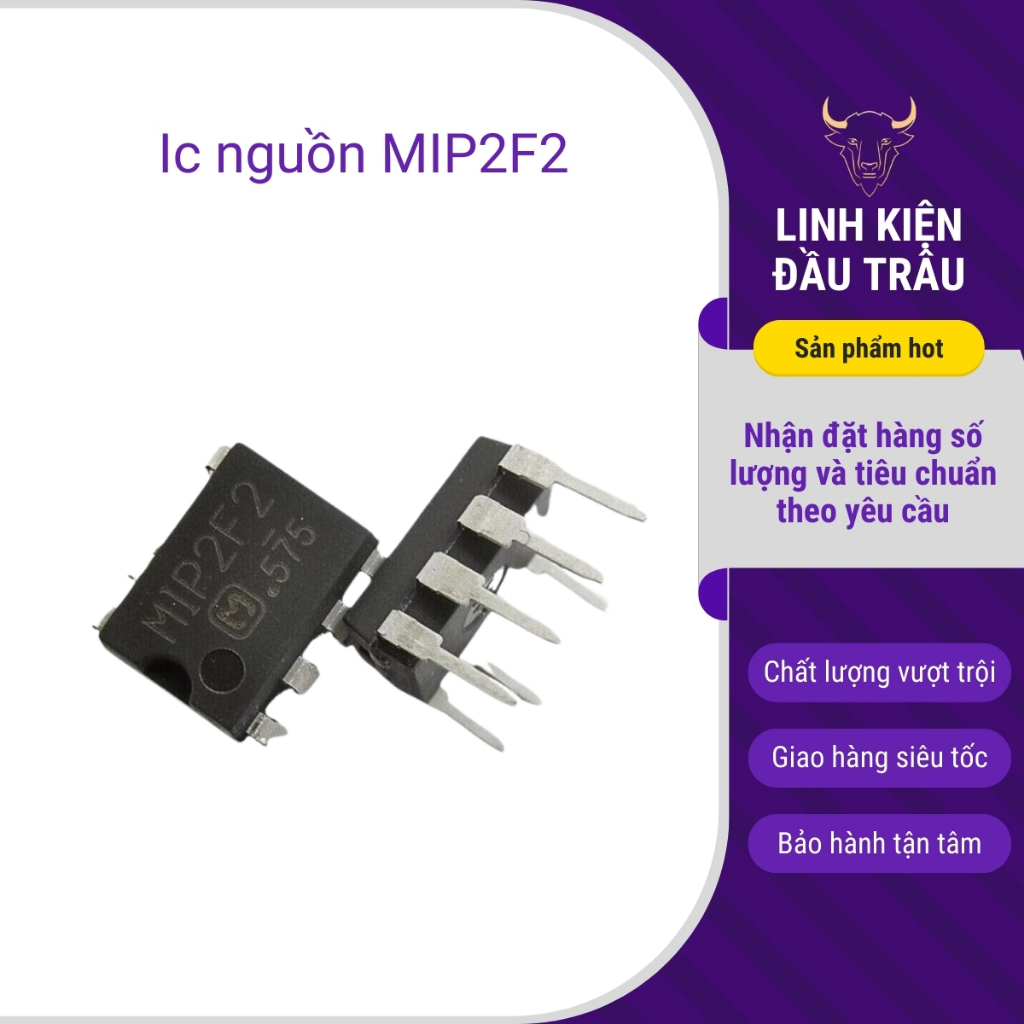 MIP2F2 แหล่งจ่ายไฟ DIP-7 คุณภาพสูง Ic ส่วนประกอบหัวควาย