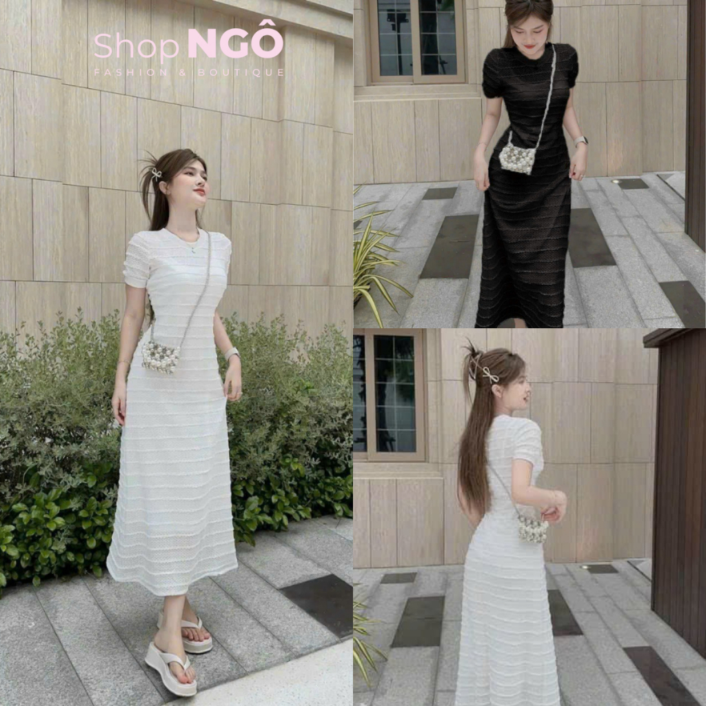 ชุดเดรส บอดี้คอน ลูกไม้คลื่น 2 ชั้นพร้อมคอกลมยาวหรูหราและสวยงามชุดเดรสแขนสั้น มิดิ ลูกไม้ 2 สี