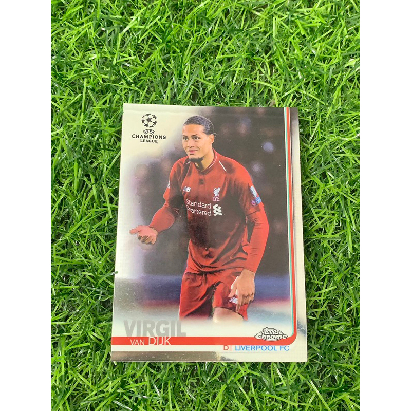 Van Dijk Topps Chrome UCL 2018/19 การ์ดฟุตบอล