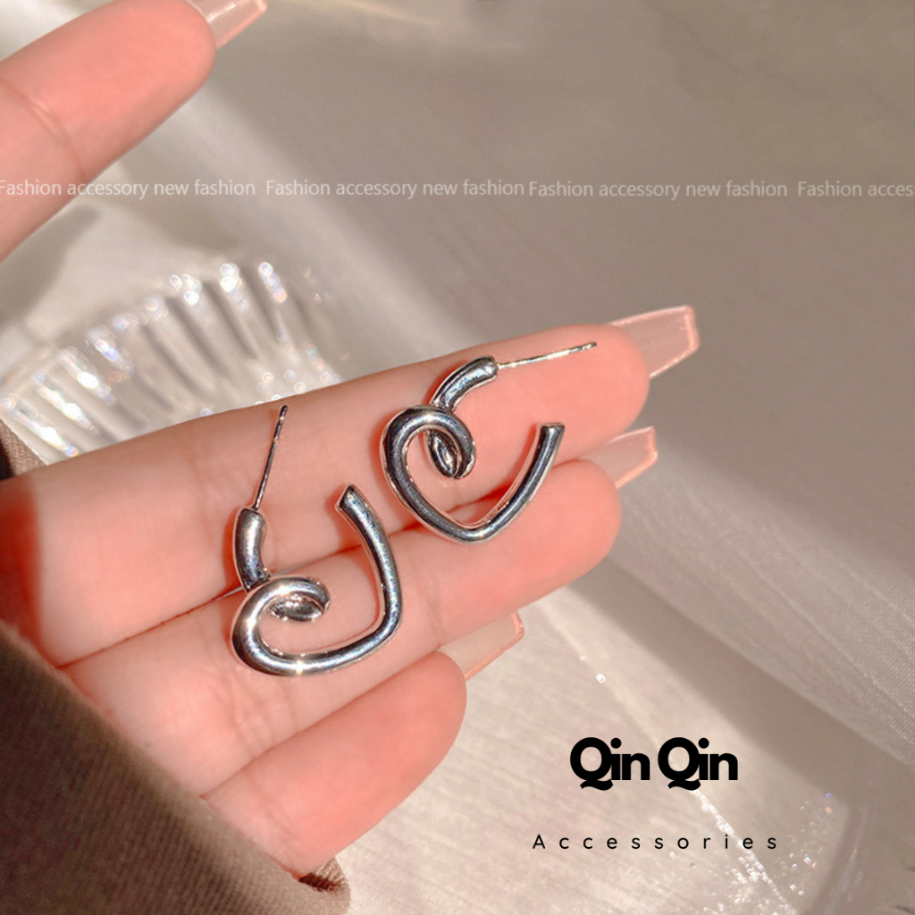 ต่างหู Qin Qin Qin Heart ดีไซน์ส่วนบุคคล - BT0055