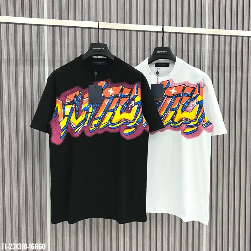 Lv LUXURY เสื้อยืด SYNTHESIS หลายรุ่นหรูหรา - ผ้าฝ้าย 100% 2-Way Fabric Unisex Form ป้ายเต็มและกระเป