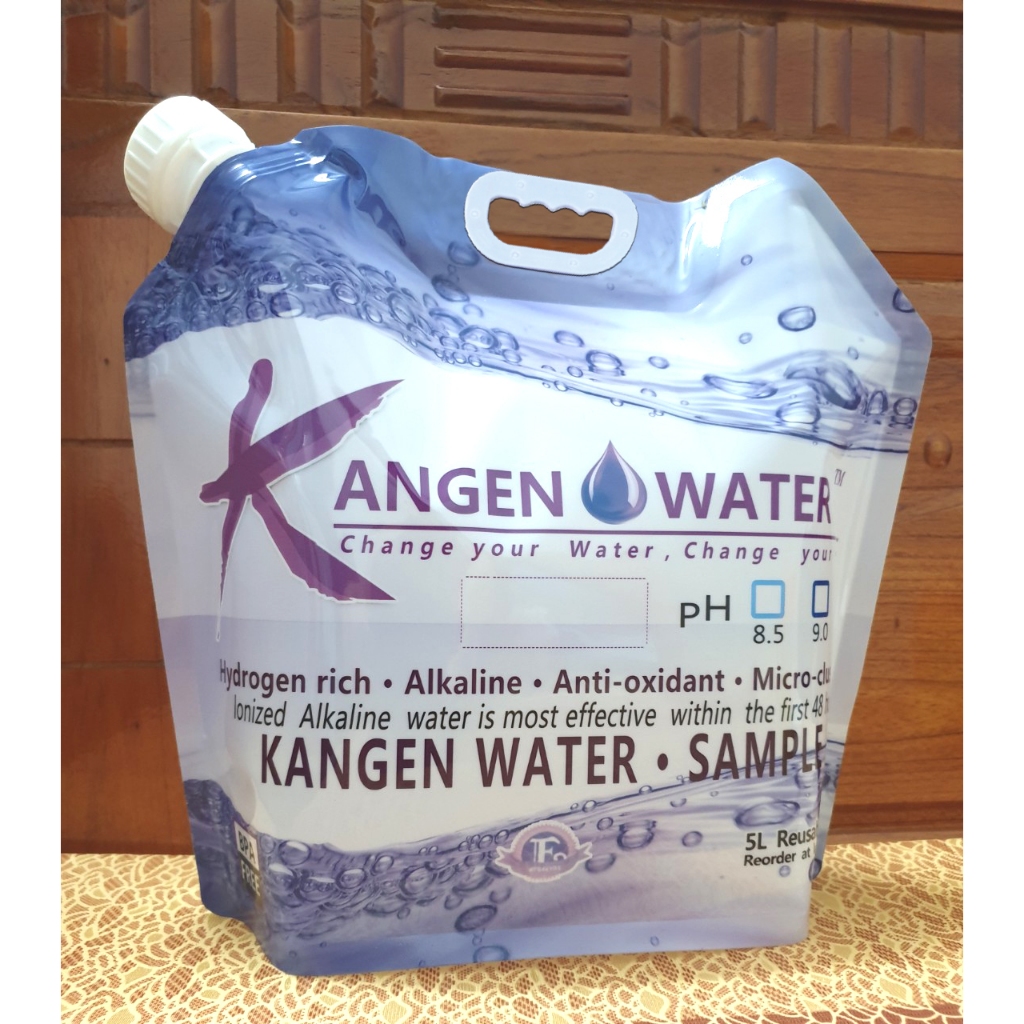 Kangen-Enagic Water Bag 5liter เฉพาะสําหรับน้ําไอออนอัลคาไลน์ pH 8.5-9.5