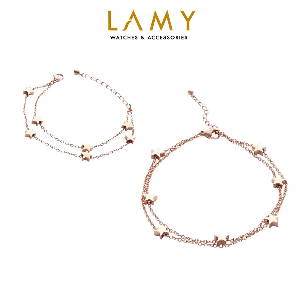 LAMY Five Pointed Star Anklet 9006 & 2025 ชุดของขวัญเครื่องประดับ