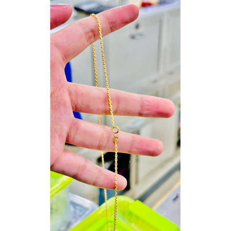 สร้อยคอโค้ง SQUARE 1C45 ITALIAN SILVER 950