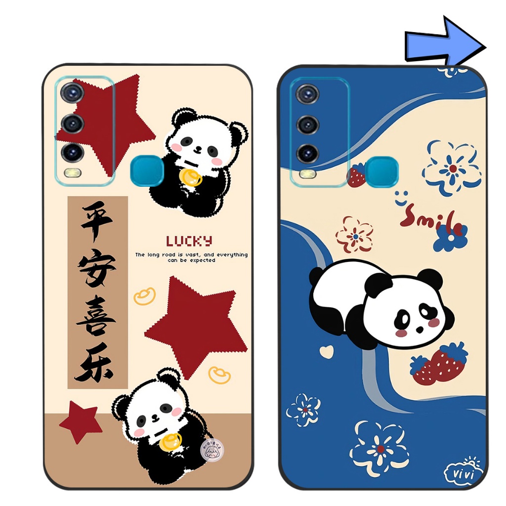 เคส Vivo y30 / vivo y50 panda g1 น่ารัก
