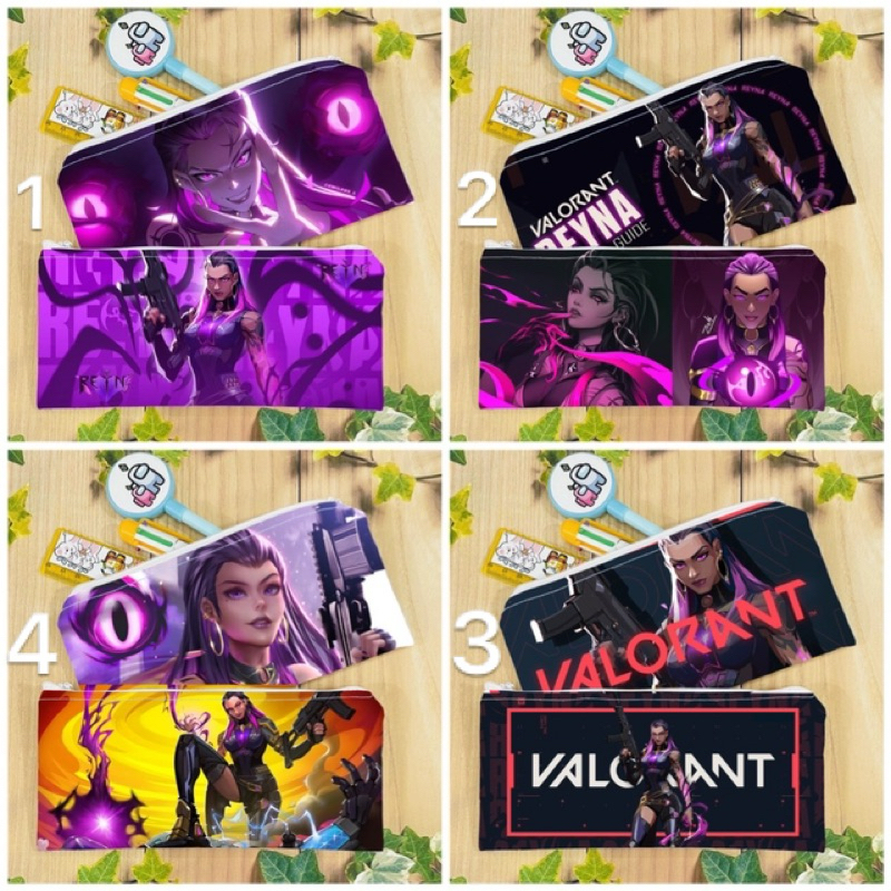 Reyna valorant กล่องใส่ปากกา / Reyna valant strategy เกมปากกากระเป๋าสตางค์