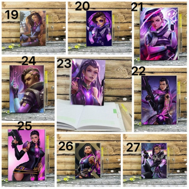 Reyna valorant a6 โน๊ตบุ๊คพร้อมปากกา/โน๊ตบุ๊คฟรี Reyna Game valorant