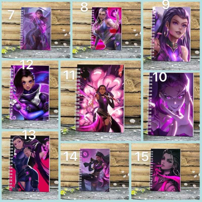 Reyna สมุดบันทึกวาแคนรันต์ 200 หน้า/ สมุดเกมกลยุทธ์ Reyna valorant