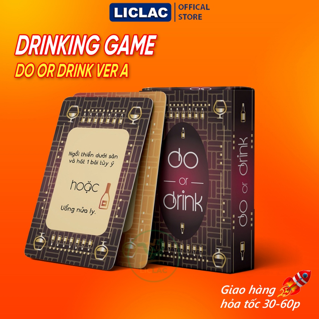 เด็ค DO OR DRINK การ์ด ver A 50 ใบ - เกมการเดินป่าสําหรับเพื่อนให้สนุกลืมทางกลับบ้าน การ์ดดื่มเมา