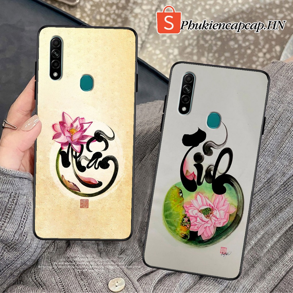 เคส Oppo A8 / A31 2020 - เคส Oppo พิมพ์ลาย Lotus, Tam An, Ring การประดิษฐ์ตัวอักษร