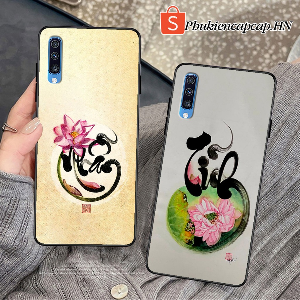เคส Samsung A70 / A70s - เคส Samsung พิมพ์ลาย Lotus, Tam An, Ring การประดิษฐ์ตัวอักษร