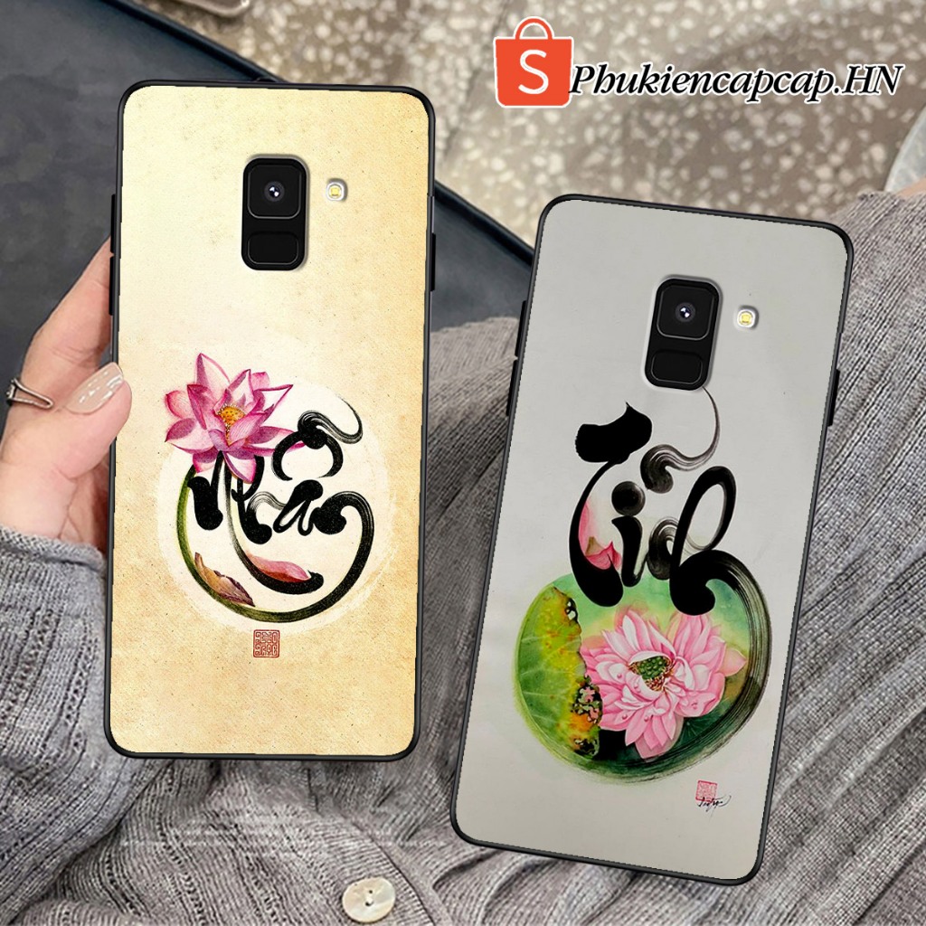 เคส Samsung A8 2018 / A8 Plus / A8+ / A8 Star - เคส Samsung พิมพ์ลาย Lotus, Tam An, การประดิษฐ์ตัวอั