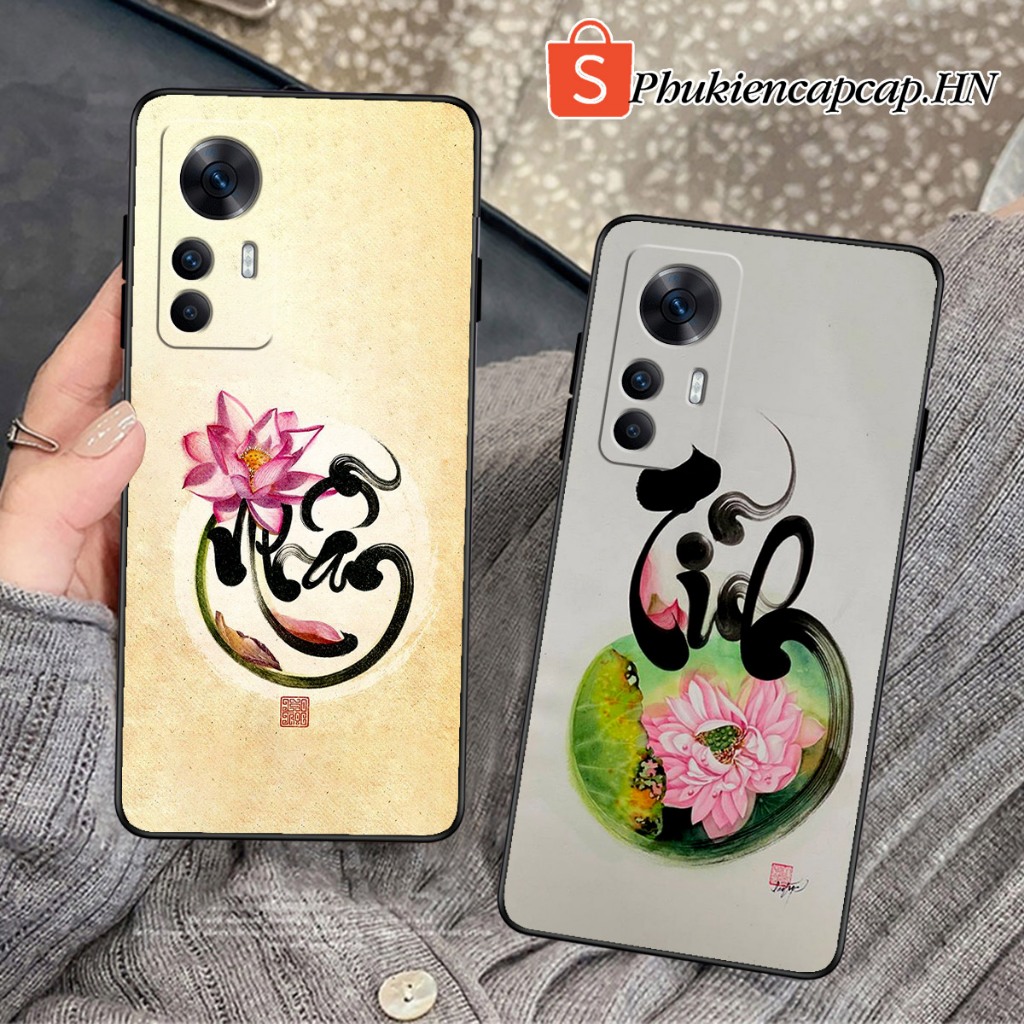 เคส Xiaomi 12T - Xiaomi 12T Pro - เคส Xiaomi พิมพ์ลายการประดิษฐ์ตัวอักษรดอกบัว ตําอัน แหวน