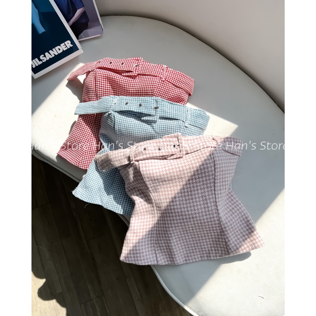 [HANS STORE]ชุดเข้าพร้อมเข็มขัดพร้อมการรวบรวมข้อมูล (REAL PHOTO)