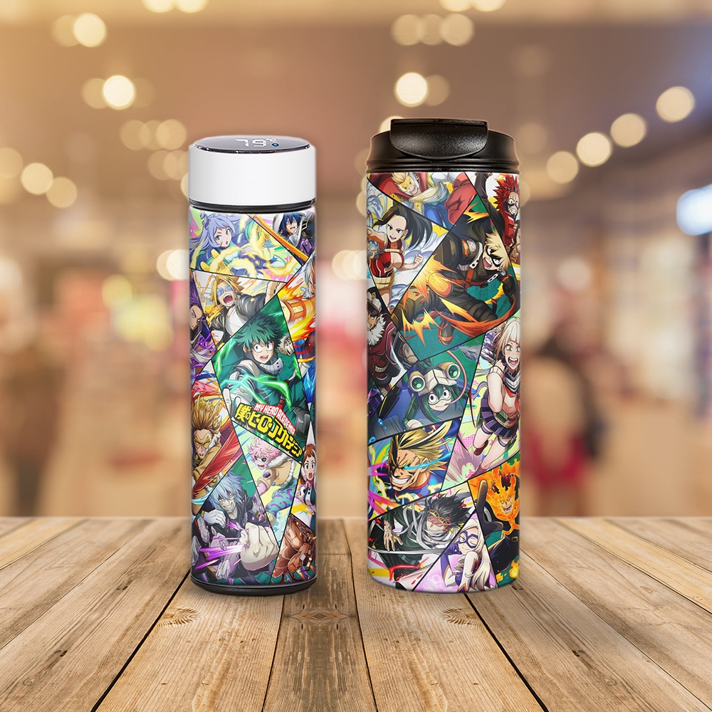 My Hero Academia Thermos Bottle - แกนสแตนเลสป้องกันสนิม (รุ่นล่าสุด)