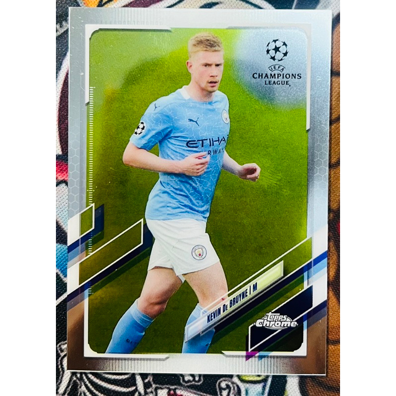 Kevin De Bruyne Topps Chrome UCL 2020-21 การ์ดฟุตบอล