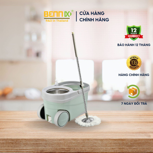 BENNIX BN-888SM มัลติฟังก์ชั่น Mop สมาร์ท Self-Wing Mop คุณภาพสูง 360 องศา Mop ชุดประสิทธิภาพสูง, CO