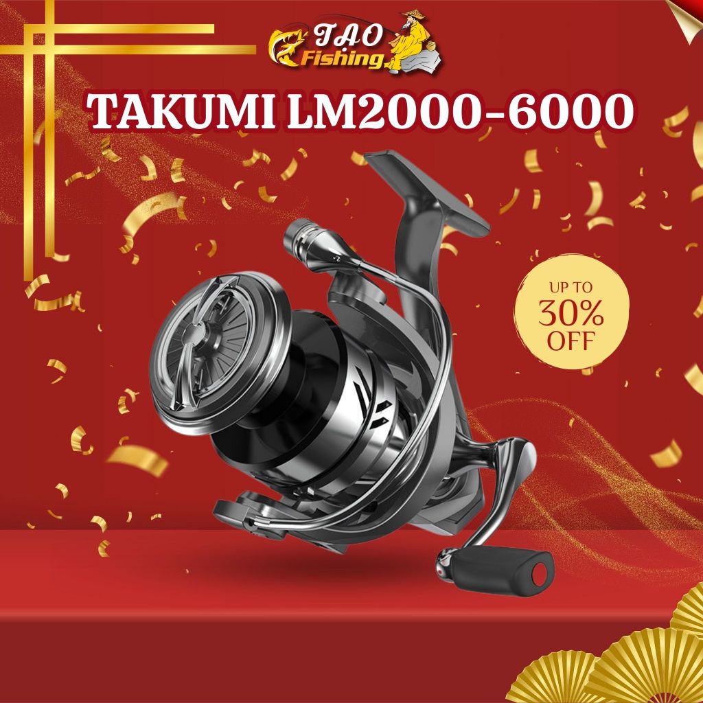 TAKUMI-S LM 2000-6000 รอกตกปลา รอกตกปลาโลหะเต็มคุณภาพสูง