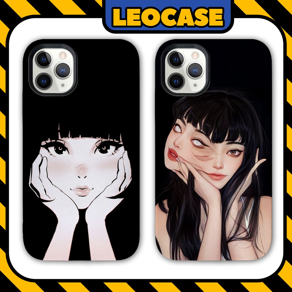 Leocase มังงะ Tomie Horror ความงามเคส iPhone ซิลิโคนคุณภาพสูง y2k สําหรับ iPhone 15/14/13/12/11/X/Xsmax/8/7plus