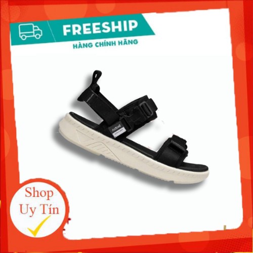 BERICH 2-Strap ANK 02 Black with White Sole - รองเท้าแตะสําหรับผู้ชายและผู้หญิงที่จะสวมใส่ในโรงเรียน