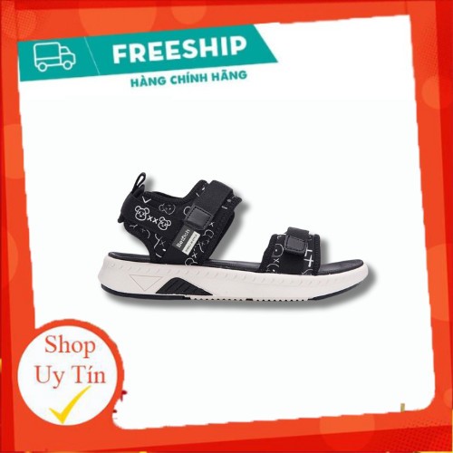 BERICH 2-Strap Bear ANG 02 Black with White Sole - รองเท้าแตะสําหรับผู้ชายและผู้หญิงที่จะสวมใส่ในโรง