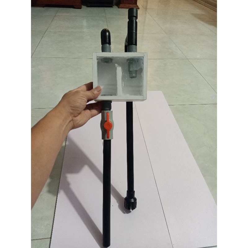 OVERFLOW anti-OVERFLOW เพื่อป้องกันตู้ปลาจากการวิ่งออก เวอร์ชั่นใหม่ พื้นผิวดูดหมุนได้+วาล์วรองพื้นน