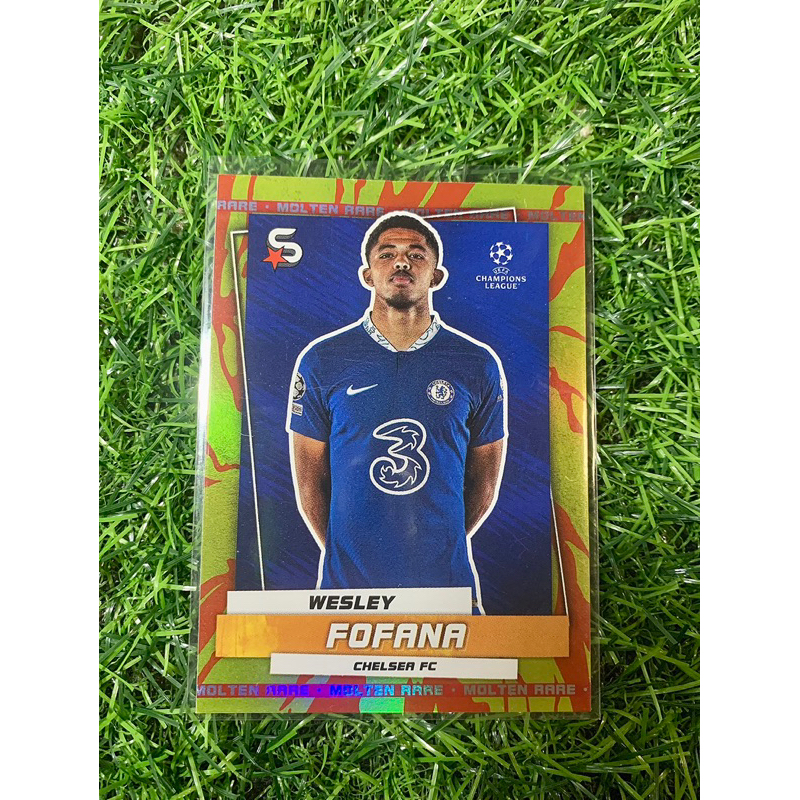Wesley Fofana Rare Topps Supperstars 2022/23 การ์ดฟุตบอล