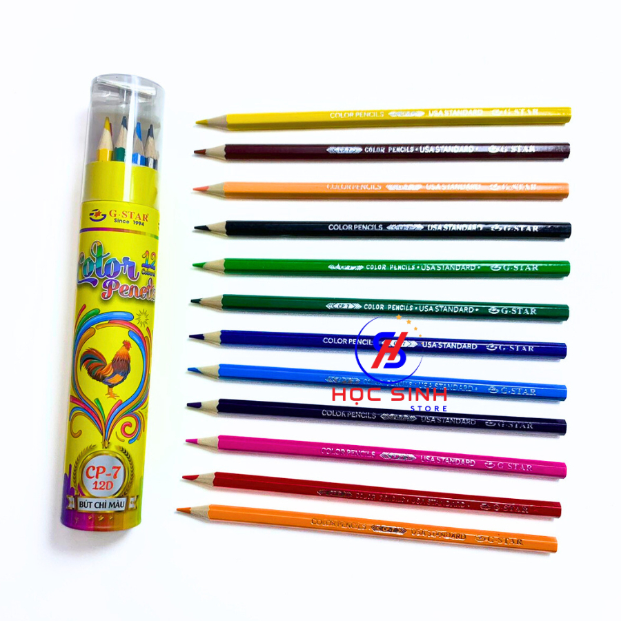 G-Star CP7 ดินสอสีลายไม้ยาว (12-18-24-36 สี) - No.1