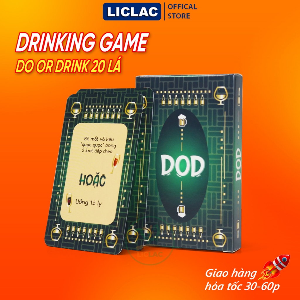 DO OR DRINK ชุดการ์ดดื่ม 20 ใบ - ดื่มเกมเวียดนาม DO OR DRINK ขอสุขสําหรับกลุ่มเพื่อน