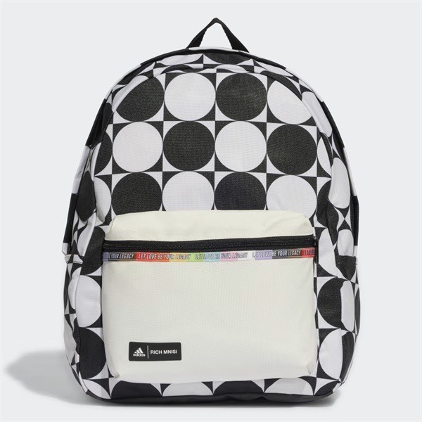 (Us Auth 🚚 Adidas Classic Pride Love Unites Backpack สีขาว สีดํา