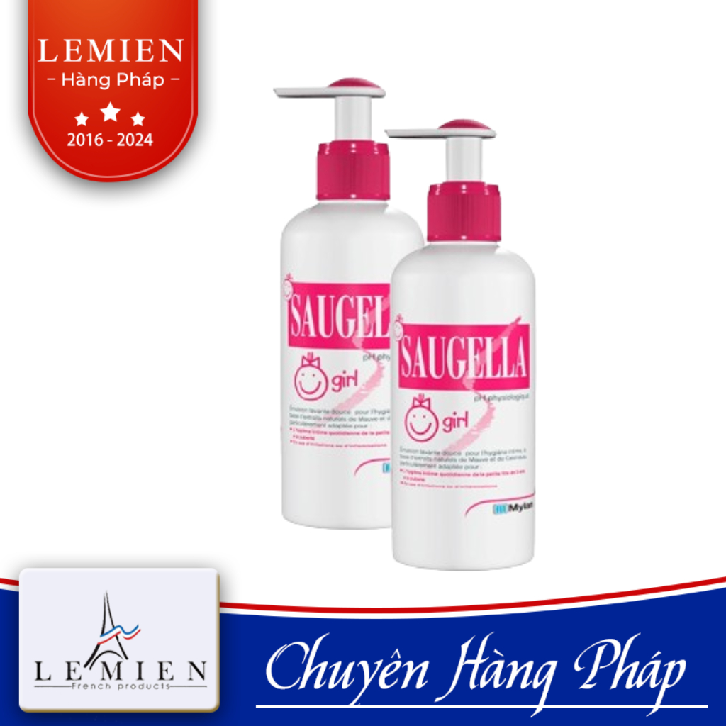 Saugella Intimate Cleaning Solution สําหรับเด็กผู้หญิงอายุ 3 ถึง 12 ปี 200ml - French Standard รุ่นใ