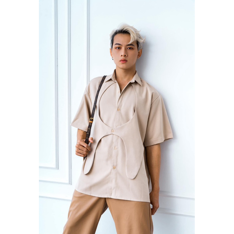 AIDEN CREAM STYLE SHIRT โดย K honista